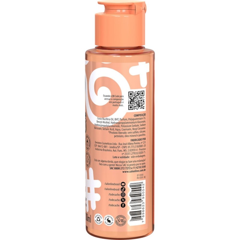 Óleo Capilar Salon Line  #todecacho 100 ml Coco Puro