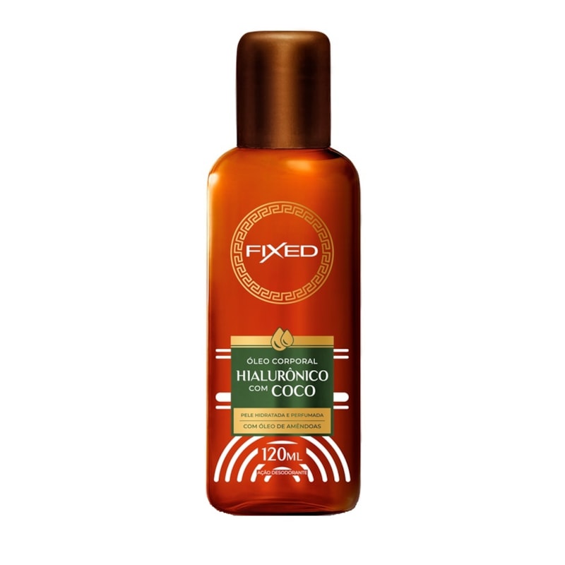 Óleo Corporal Fixed 120 ml Hialurônico com Coco