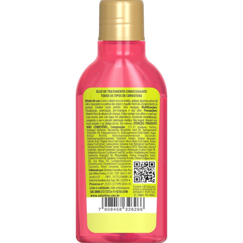 Óleo de Tratamento Salon Line Multy 50 ml Morango