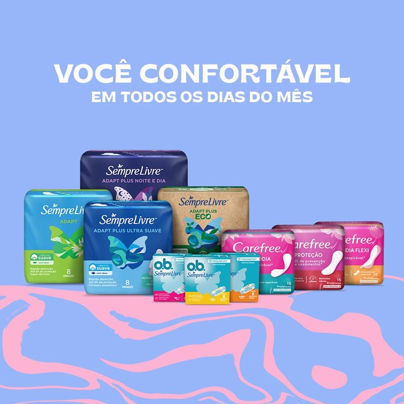 Protetor Diário Carefree Todo Dia Flexi Sem Perfume 80 Unidades