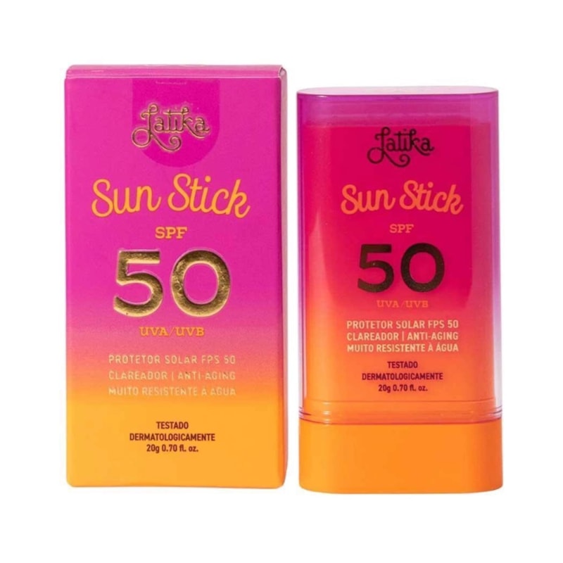 Protetor Solar em Bastão Latika Sun Stick FPS 50 20 gr