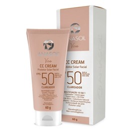 Protetor Solar Facial Anasol FPS 50 60 gr CC Cream
