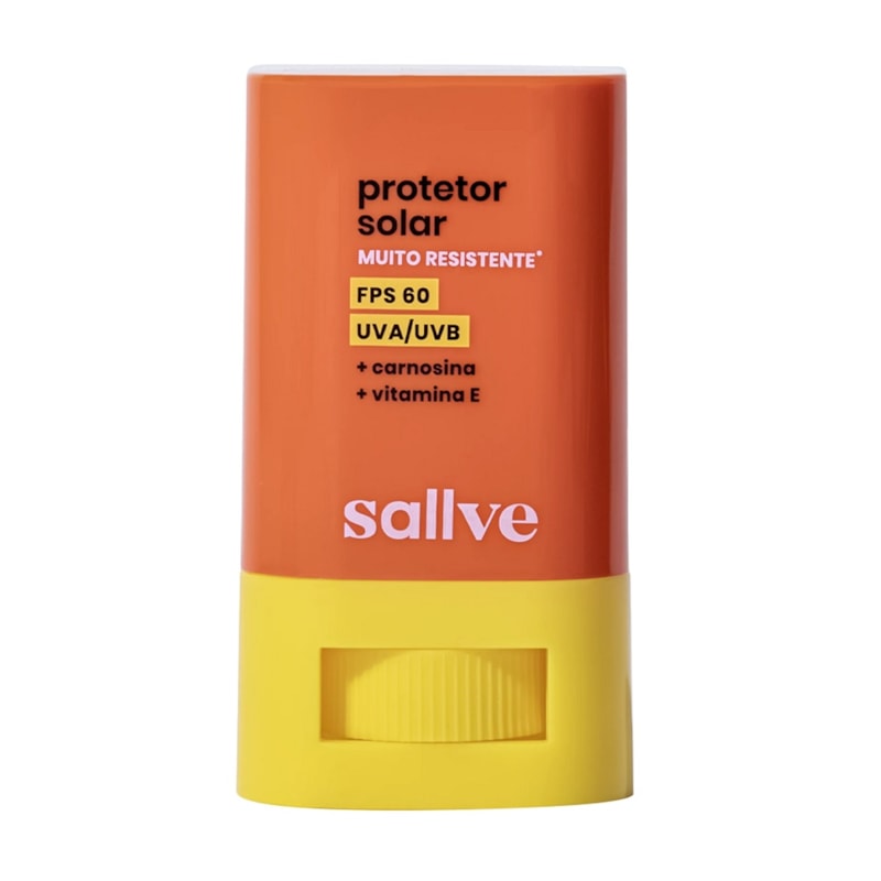 Protetor Solar Facial em Bastão Sallve FPS 60 15 Gr