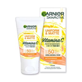 Protetor Solar Facial Garnier SkinActive FPS 50 40 gr Média