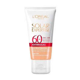 Protetor Solar Facial L'oréal Paris Solar Expertise Antirrugas FPS 60 40 gr Com Cor