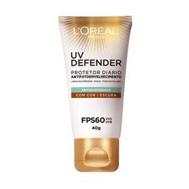 Protetor Solar Facial L'oréal Paris UV Defender FSP 60 40 gr Escura