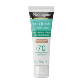 Protetor Solar Facial Neutrogena Sun Fresh Derm Care FPS 70 40 gr Morena