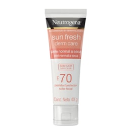 Protetor Solar Facial Neutrogena Sun Fresh Derm Care PFS 70 40 gr Sem Cor