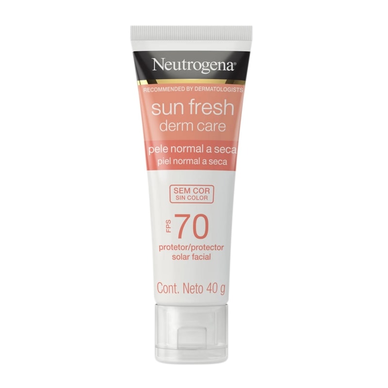 Protetor Solar Facial Neutrogena Sun Fresh Derm Care PFS 70 40 gr Sem Cor