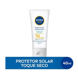 Protetor Solar Facial Nivea Sun Toque Seco Antissinais FPS 70 40 ml