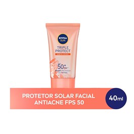 Protetor Solar Facial Nivea Sun Triple Protect FSP 50 40 ml Antiacne