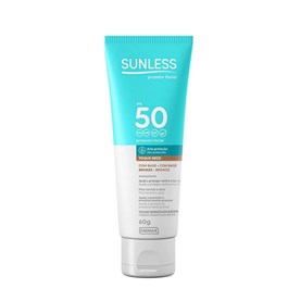 Protetor Solar Facial Sunless 60 gr Base Bronze Fps 50