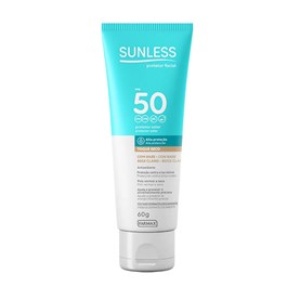 Protetor Solar Facial Sunless com Base Clara Fps 50 60g
