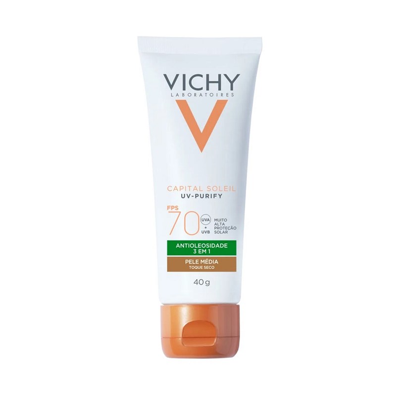 Protetor Solar Facial Vichy Capital Soleil UV-Purify FPS 70 40 gr