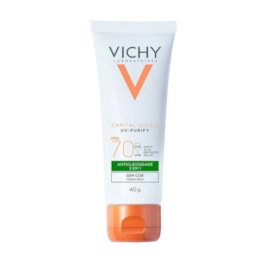 Protetor Solar Facial Vichy Capital Soleil UV-Purify FPS 70 40 gr Sem Cor