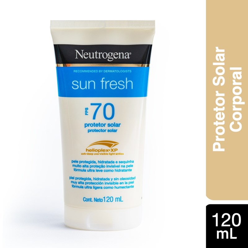 Protetor Solar Neutrogena Sun Fresh FPS 70 120 ml