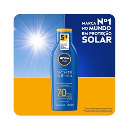 Protetor Solar Nivea Sun 200 ml Protect e Hidrata FPS 70