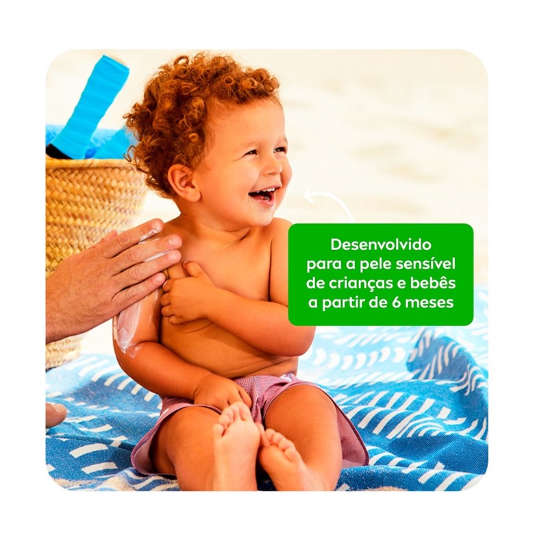 Protetor Solar Nivea Sun Babies & Kids FPS 60 125 ml Pele Sensível