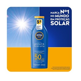 Protetor Solar Nivea Sun FPS 50 200 ml Protect & Hidrata