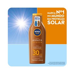 Protetor Solar Nivea Sun Protect & Bronze FPS 30 125 ml