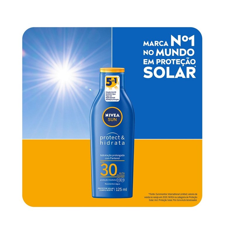 Protetor Solar Nivea Sun Protect & Hidrata FPS 30 125 ml