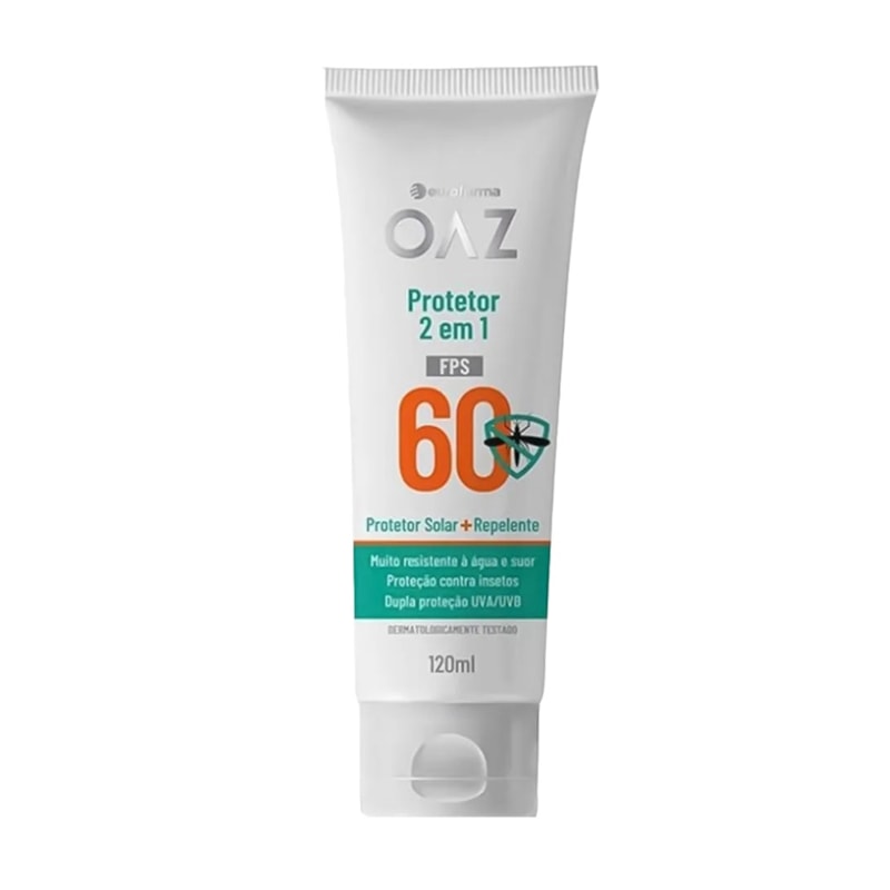 Protetor Solar + Repelente OAZ FPS 60 120 ml