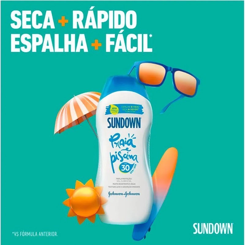 Protetor Solar Sundown Praia e Piscina 120 ml FPS 30