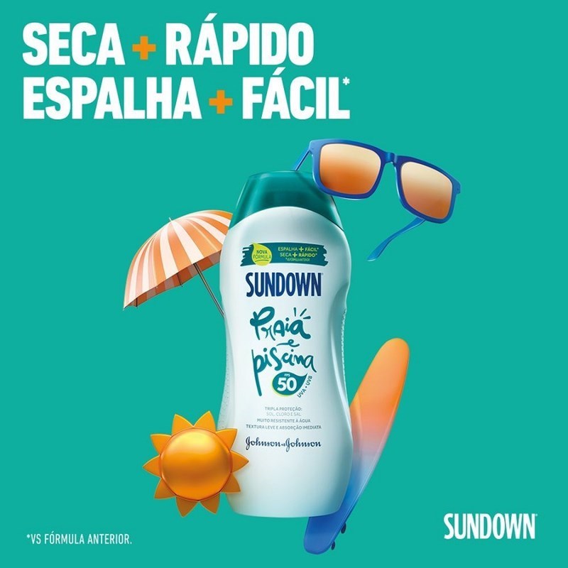 Protetor Solar Sundown Praia e Piscina 120 ml FPS 50