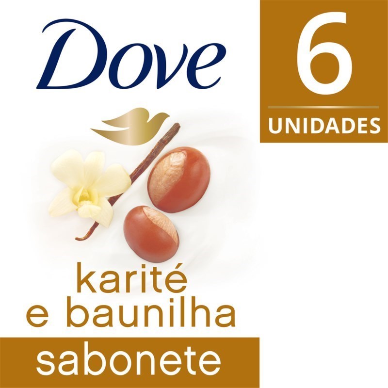 Sabonete Barra 90 gr Karité e Baunilha 6 unidades