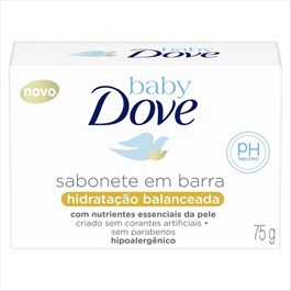 Sabonete Barra Baby Dove Hidratação Balanceada 75 GR