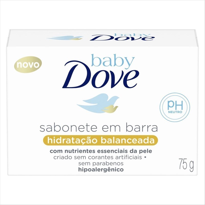 Sabonete Barra Dove Baby 75 gr Hidratação Balanceada