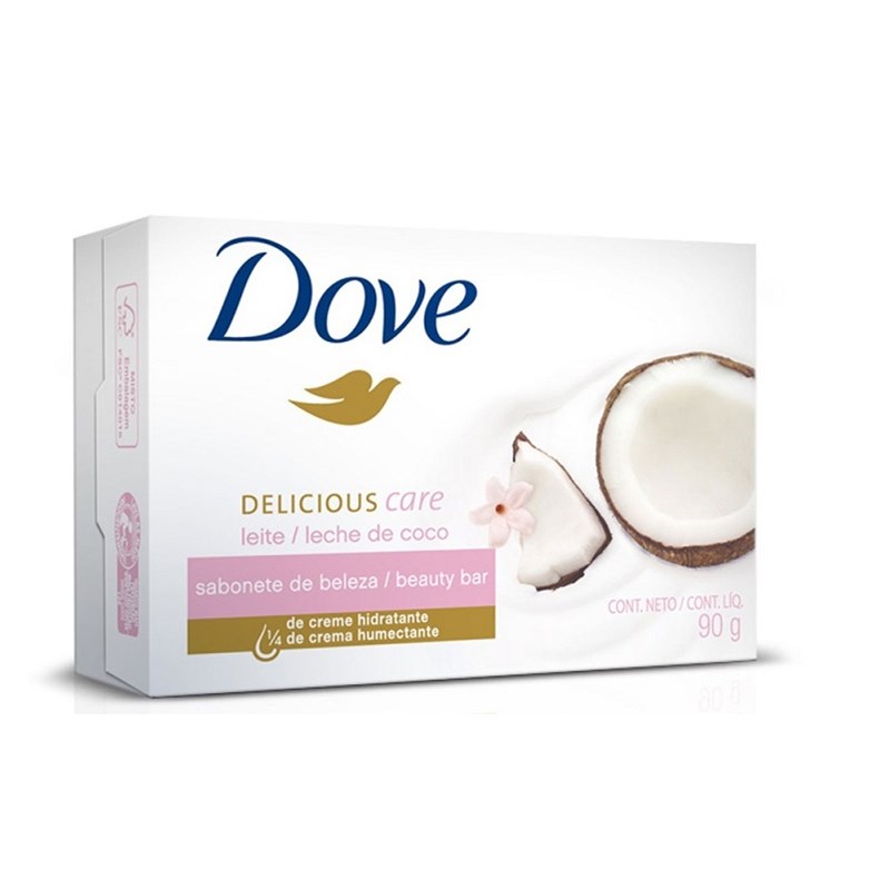 Sabonete Barra Dove Delicious Care 90 gr Leite de Coco