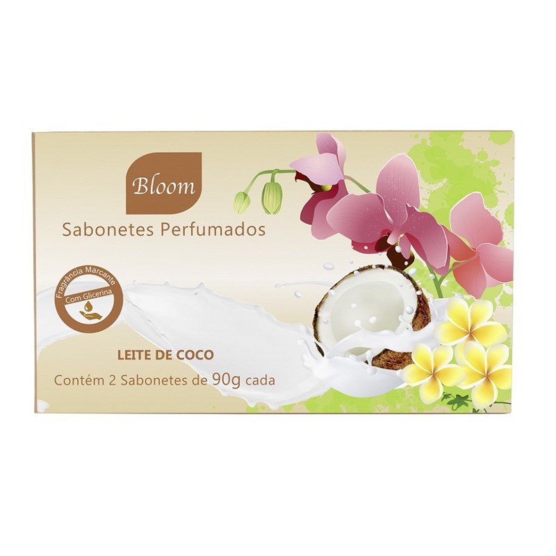 Sabonete Bloom 90 gr Leite de Coco 2 unidades