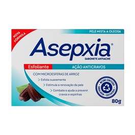 Sabonete em Barra Facial Asepxia 80 gr Esfoliante