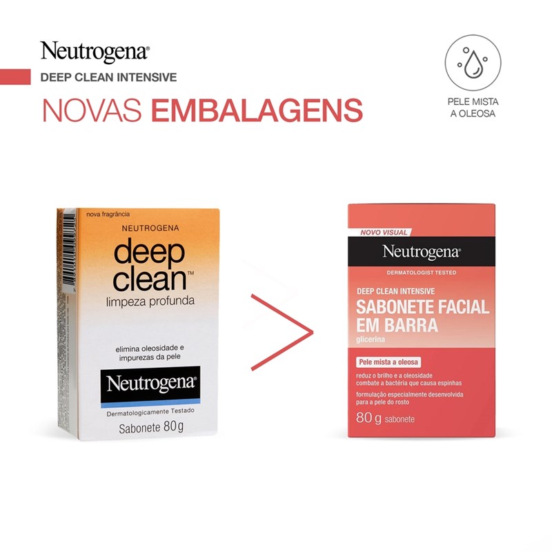 Sabonete Facial Neutrogena 80 gr Deep Clean