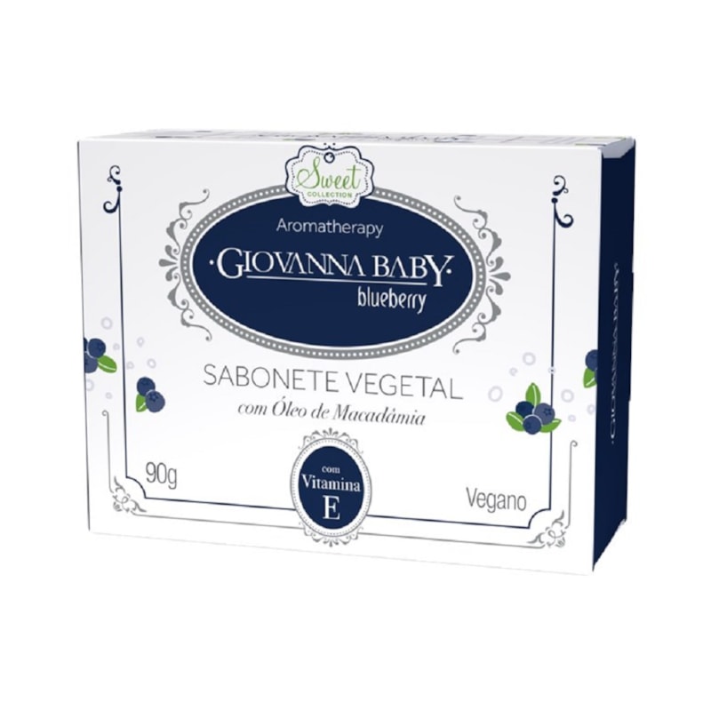 Sabonete Giovanna Baby 90gr Vegetal Blueberry