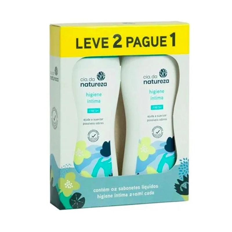 Sabonete Íntimo Cia da Natureza 210 ml Fresh Leve 2 Pague 1