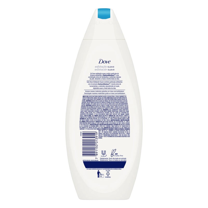 Sabonete Líquido Dove Shower 250 ml Esfoliação Suave