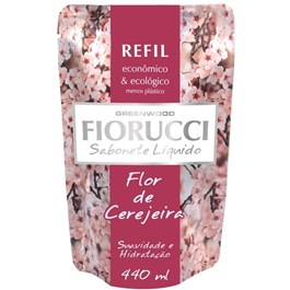 Sabonete Líquido Fiorucci Refil 440 ml Flor de Cerejeira