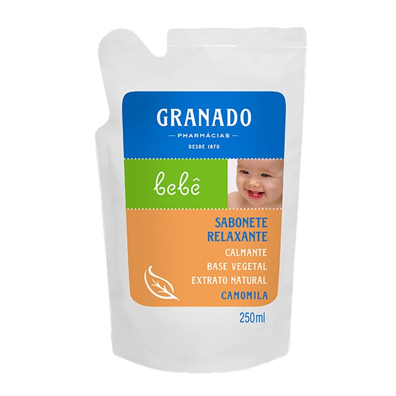 Sabonete Líquido Granado Bebê Refil 250 ml Camomila