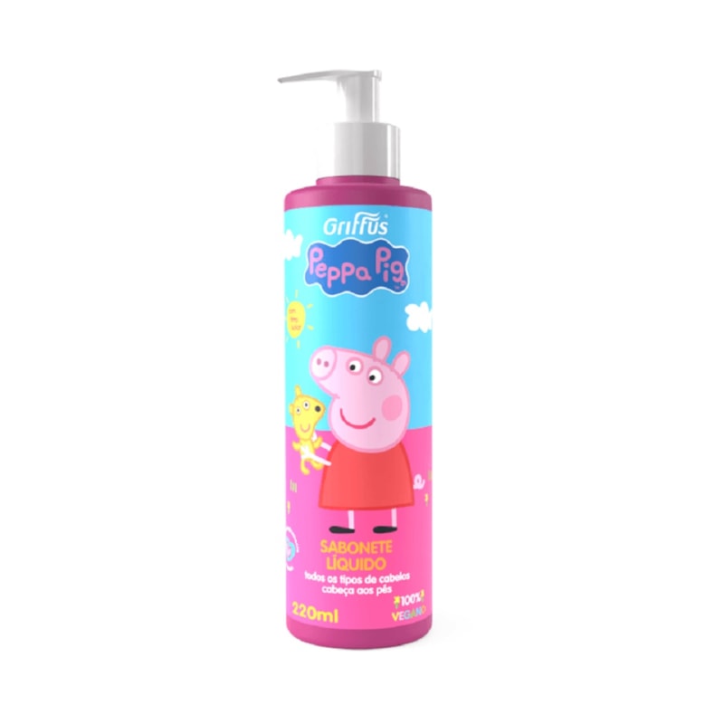 Sabonete Líquido Griffus 220 ml Cabeça aos pés Peppa Pig