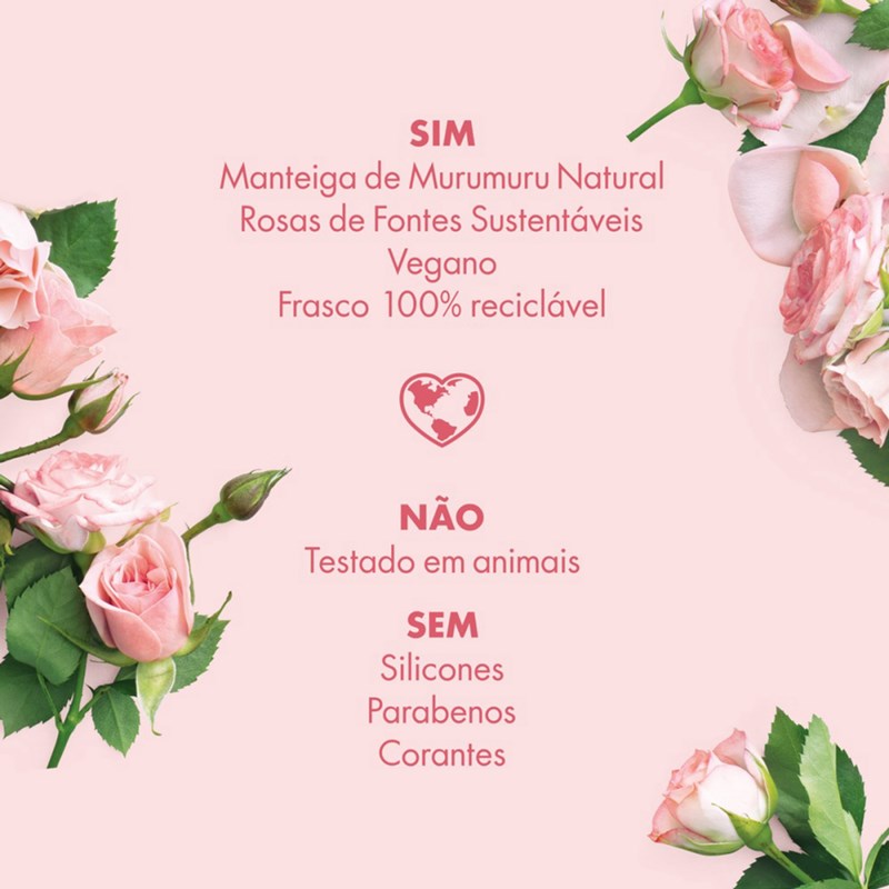 Sabonete Líquido Love Beauty And Planet Caring Moisture 300ml  Manteiga de Murumuru e Rosas