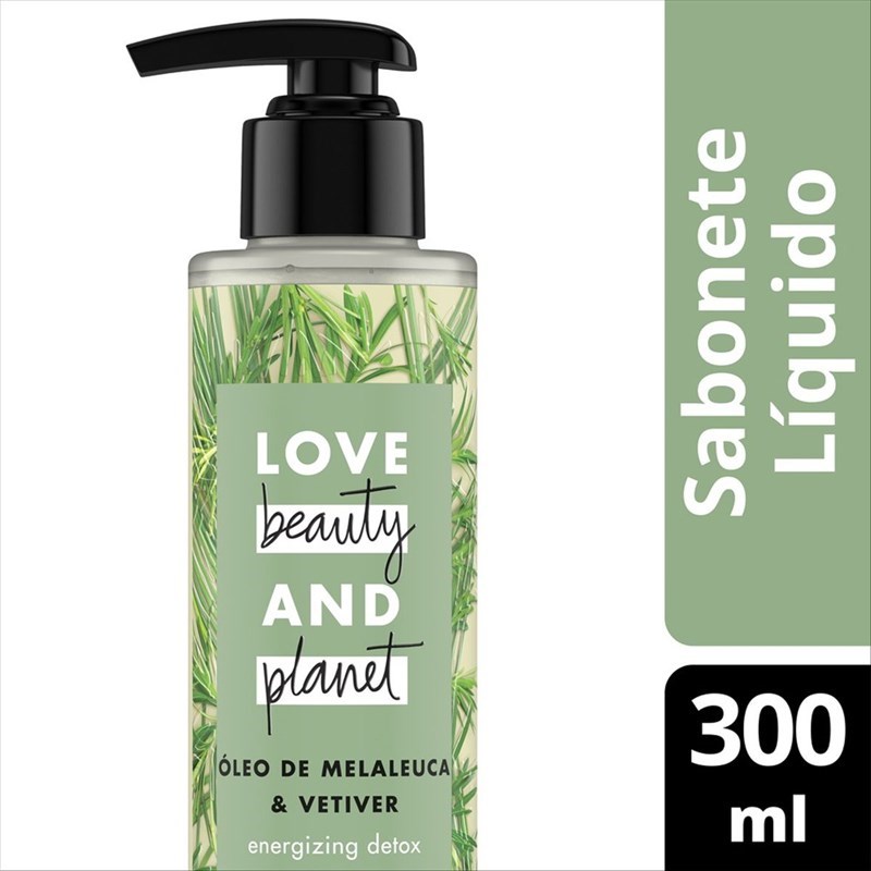 Sabonete Líquido Love Beauty And Planet Energizing Detox 300 ML