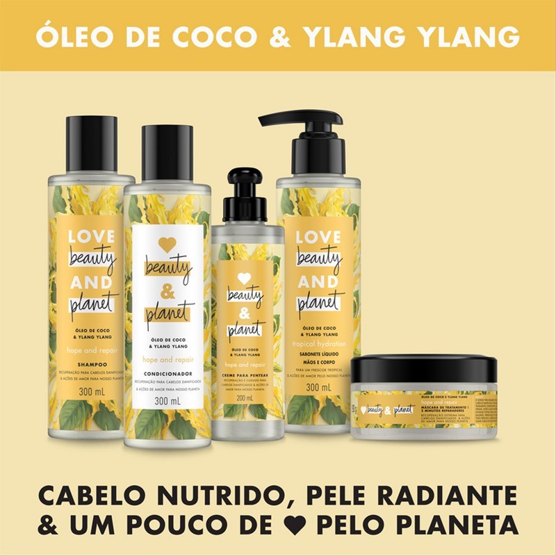 Sabonete Líquido Love Beauty And Planet Gentle Hydration 300ml Oleo de Coco e Ylang Ylang