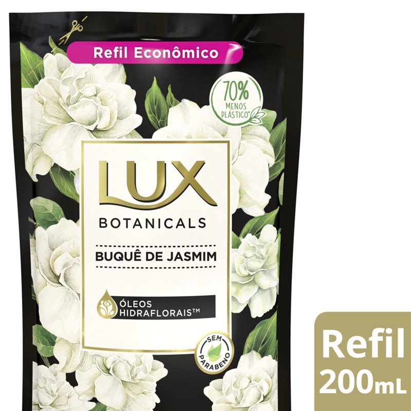 Sabonete Liquido Lux Refil 200 ml Buque de Jasmim