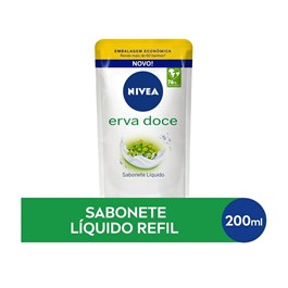 Sabonete Líquido Nivea 200 ml Erva Doce Refil