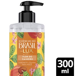 Sabonete Líquido Para As Mãos Lux Essências do Brasil 300 ml Flor do Cajueiro