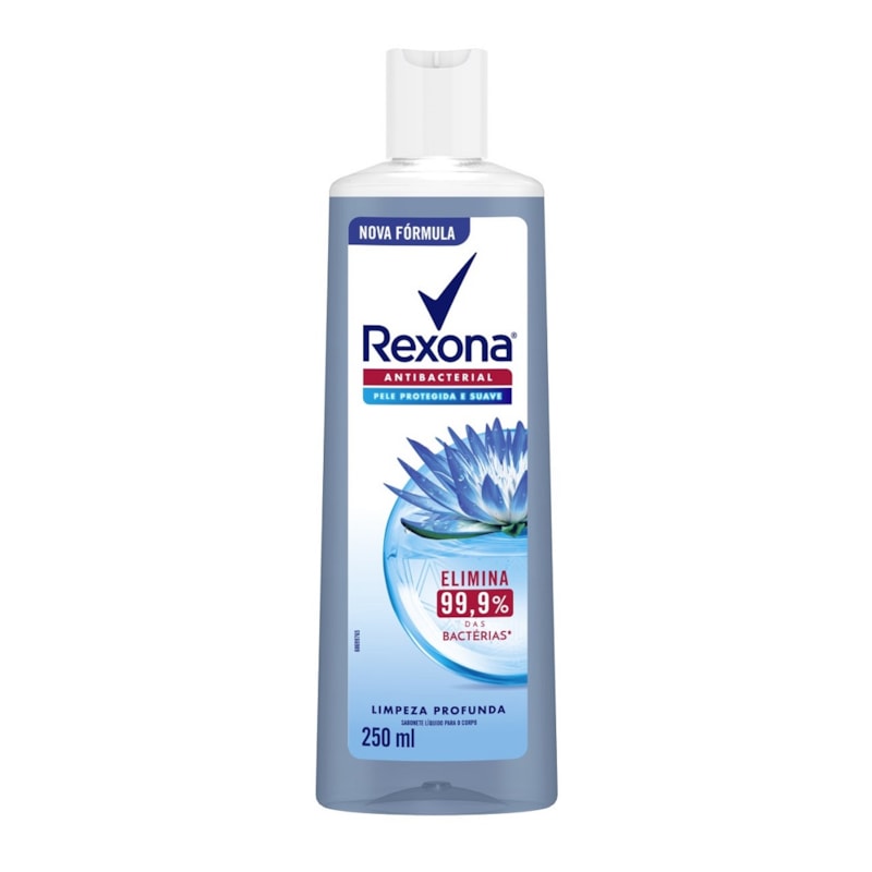 Sabonete Líquido Rexona Antibacterial 250 ml Limpeza Profunda