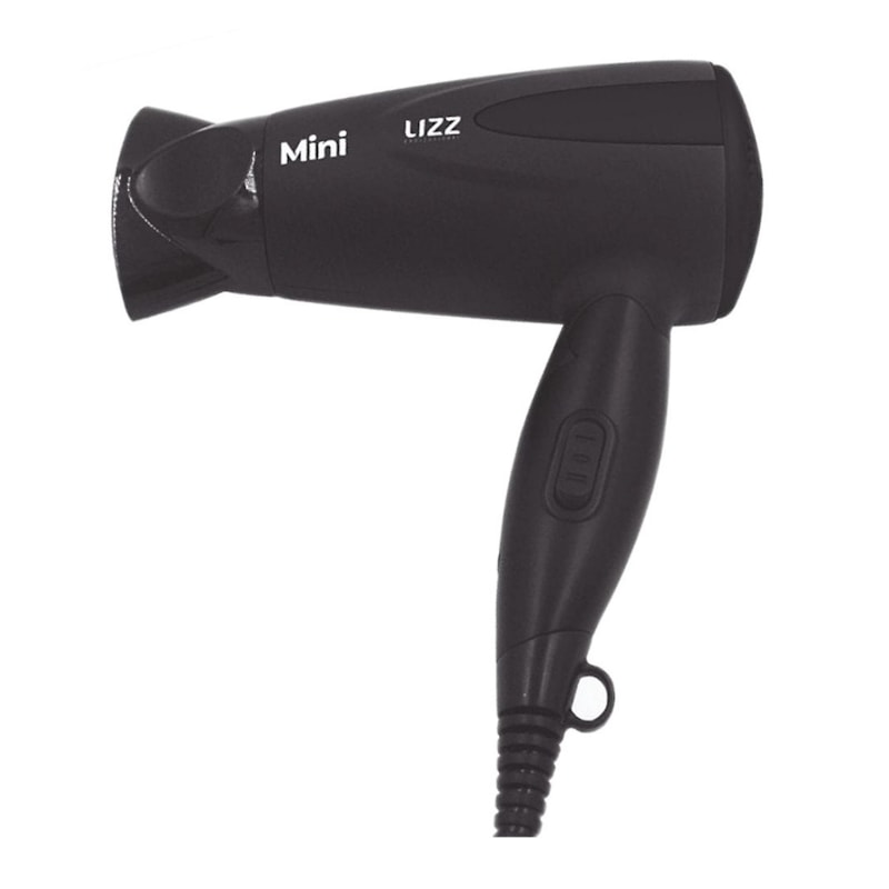 Secador de Cabelo Lizz Mini 1200W Bivolt Preto