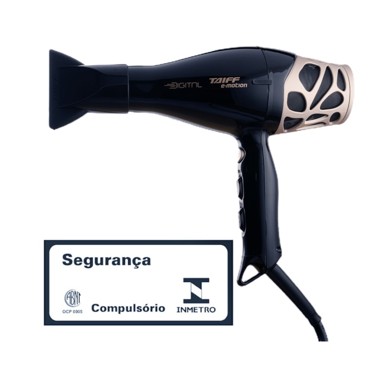 Secador de Cabelo Taiff E-Motion Digital 2500W 220V